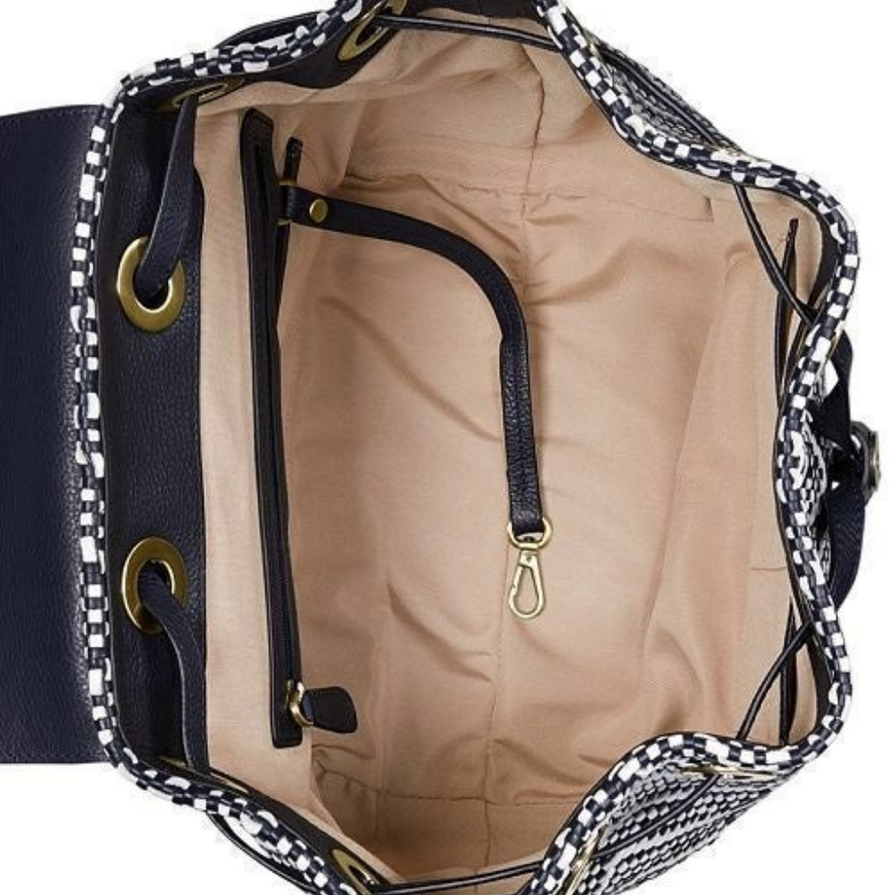 Michael Kors Junie Chevron Leather Flap Backpack - Picture 4 of 4